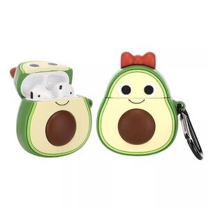 Silicone | 3D Funny Cartoon Cover with Keychain Compatible W AirPods Gen 1&2